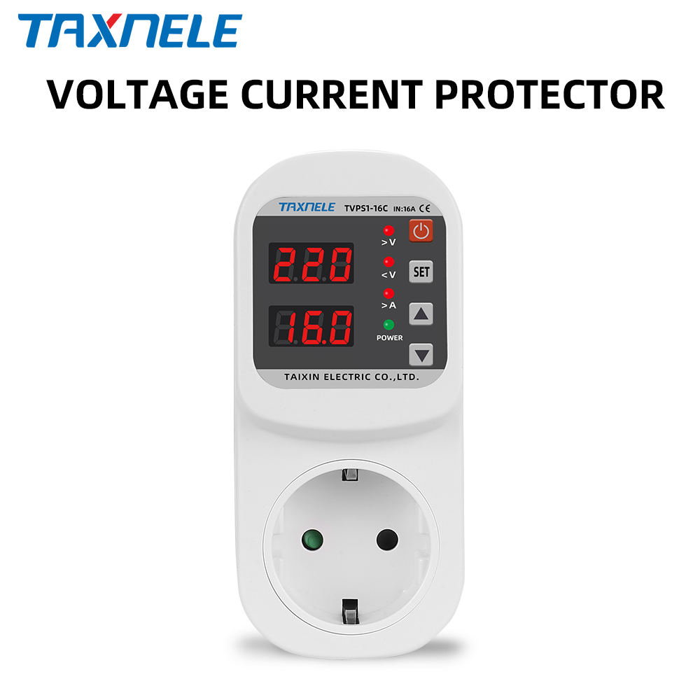 Ac Surge Protector - ซ็อกเก็ตป้องกันกระแสไฟฟ้าอัตโนมัติ AC 220V 110V ตัวป้องกันไฟกระชาก16A ปลั๊ก