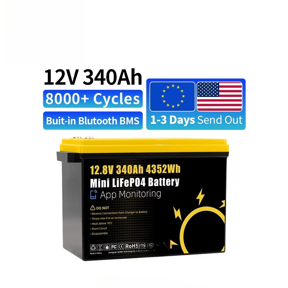 Lithium Battery 100Ah - แบตเตอรี่ลิเธียม GoKWh Marine 12v Lifepo4 340Ah