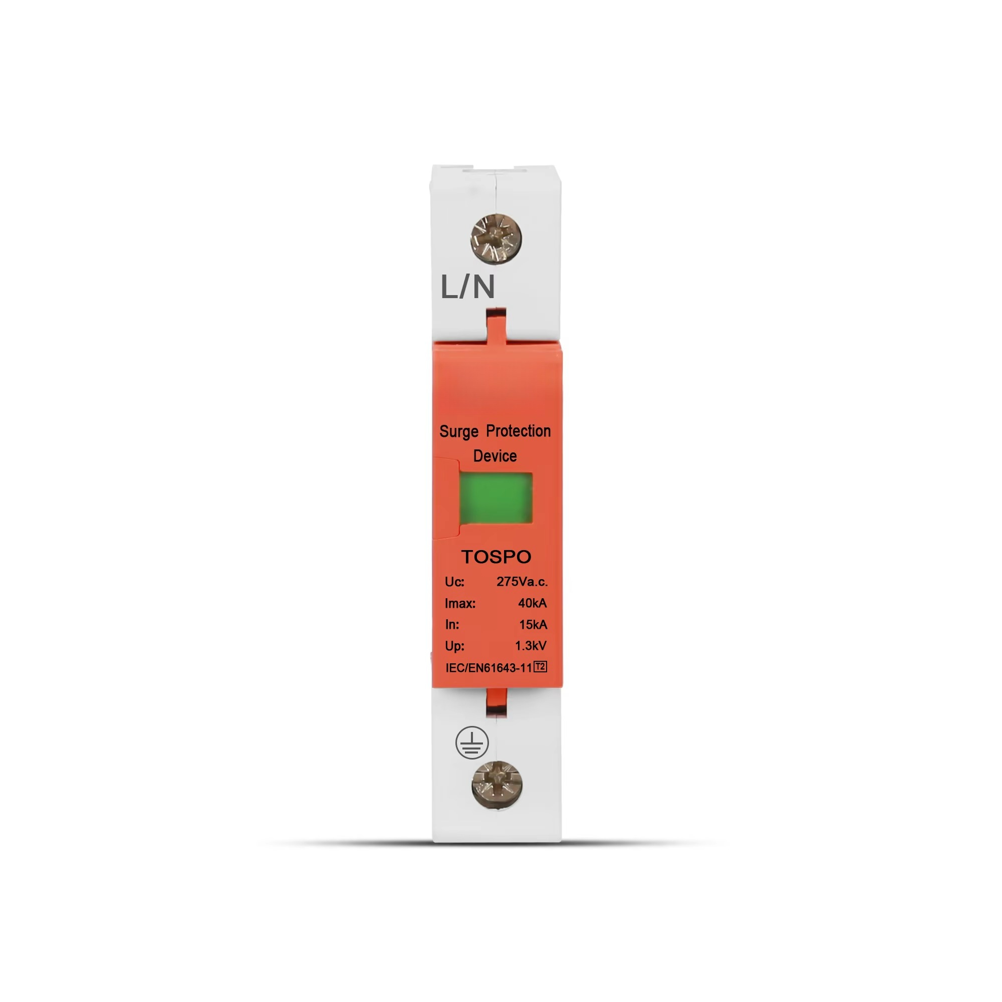 Ac Surge Protector - อุปกรณ์ป้องกันไฟกระชาก T1 Spd 2P 20KA 275V