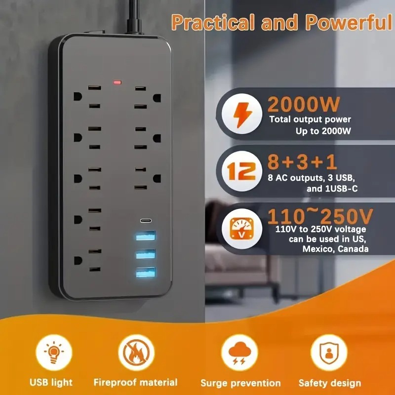 ปลั๊กพ่วงป้องกันไฟกระชากแบบอเม - Ac Surge Protector บทวิจารณ์และราคา