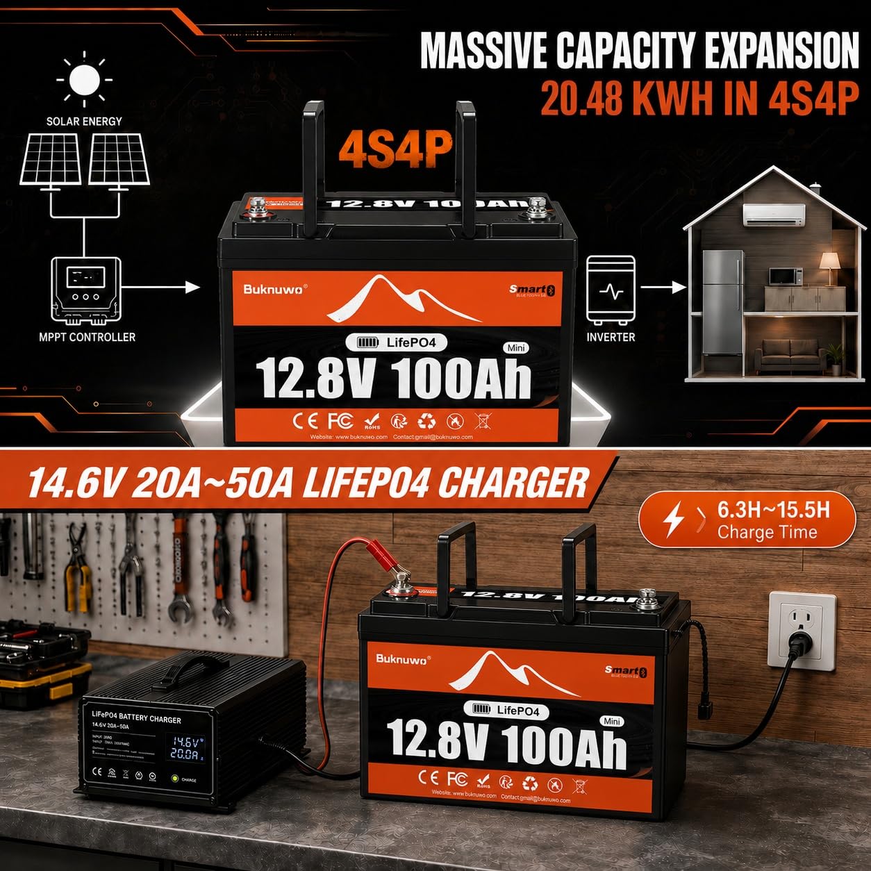 แบตเตอรี่ LiFePO4 สำหรับรถบ้าน - Lithium Battery 100Ah บทวิจารณ์และราคา