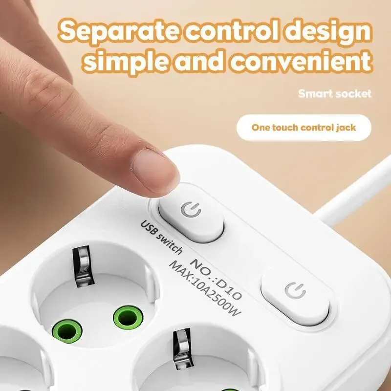 ปลั๊กพ่วงอัจฉริยะ 6 ช่อง สายยา - Ac Surge Protector บทวิจารณ์และราคา