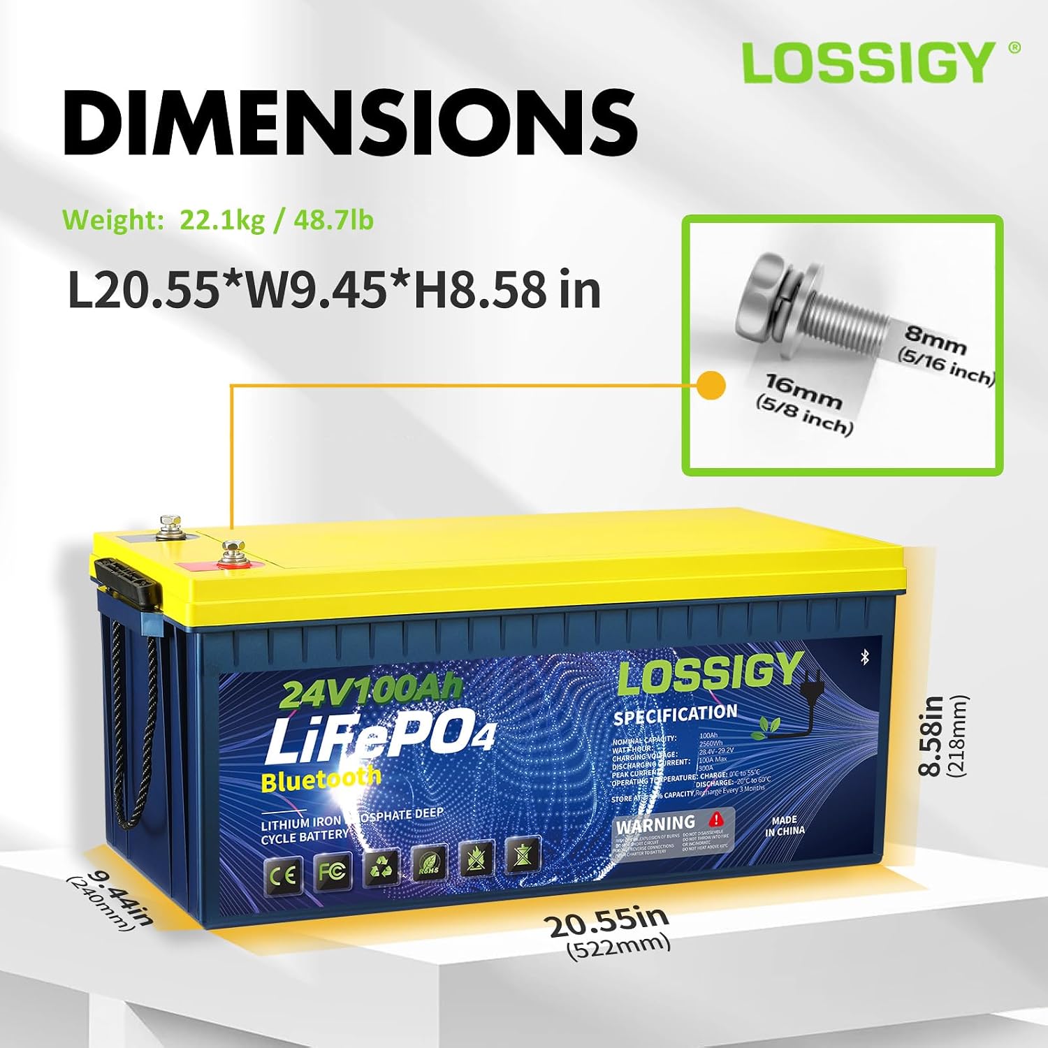 ชุดแปลงแบตเตอรี่ลิเธียม LiFePO - Lithium Battery 100Ah บทวิจารณ์และราคา