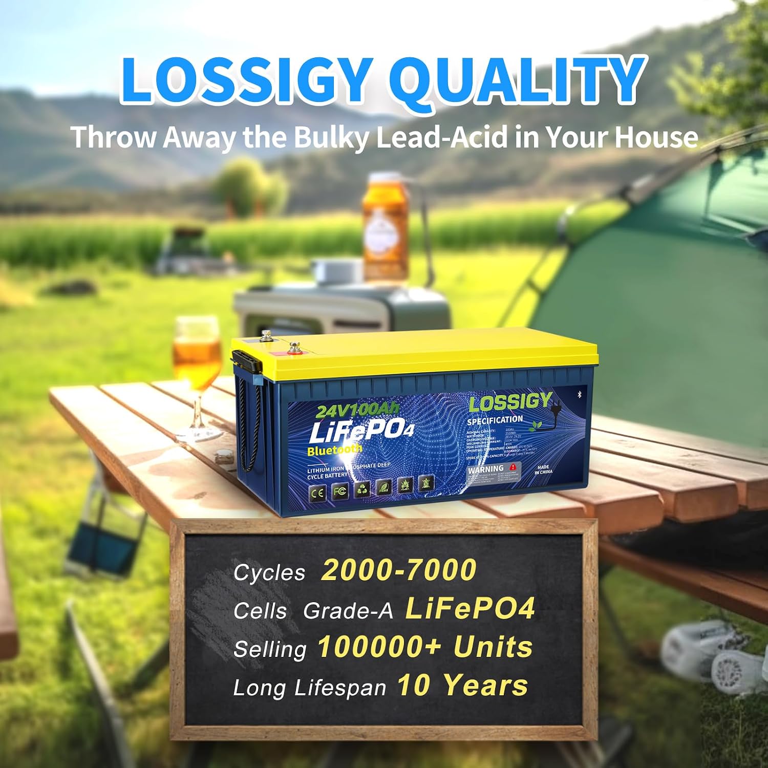 ชุดแปลงแบตเตอรี่ลิเธียม LiFePO - Lithium Battery 100Ah บทวิจารณ์และราคา