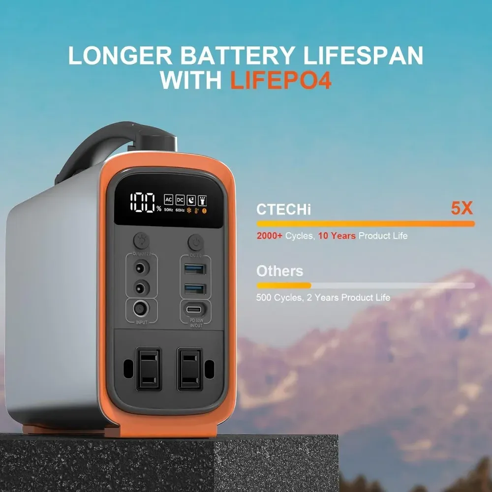 320Wh Lifepo4 แบบพกพา Power St - Portable Power Station บทวิจารณ์และราคา