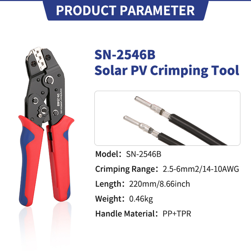 SN-2546B พลังงานแสงอาทิตย์ตัวเ - Mc4 Crimping Tool บทวิจารณ์และราคา