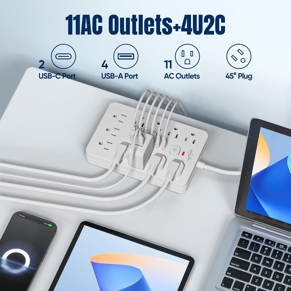 ปลั๊กพ่วงป้องกันไฟกระชากแบบแบน - Ac Surge Protector บทวิจารณ์และราคา