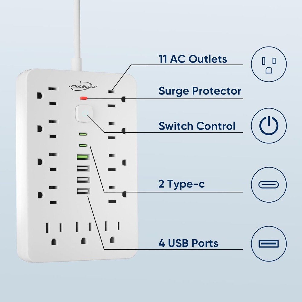 ปลั๊กพ่วงป้องกันไฟกระชากแบบแบน - Ac Surge Protector บทวิจารณ์และราคา